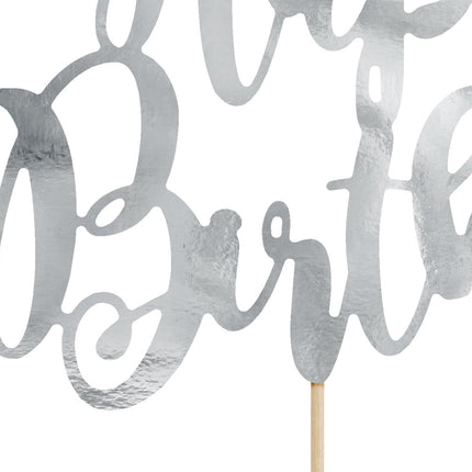 Cake topper Happy Birthday Argento 22,5 cm