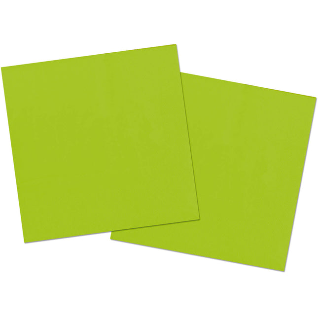 Tovaglioli verde lime 33cm 20pz