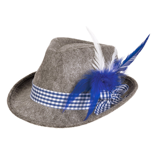 Cappello Oktoberfest Tiroler Grigio Blu