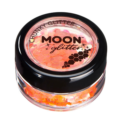 Moon Glitter Iridescent Chunky Glitter Arancione 3g