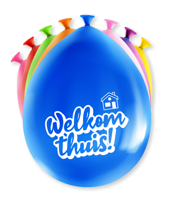 Palloncini Welcome Home in lattice da 30 cm 8 pezzi