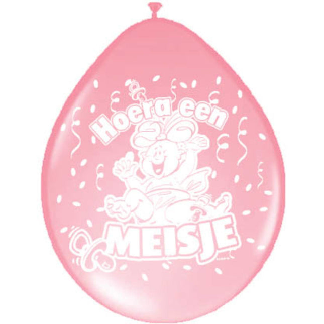 Palloncini nascita bambina 30cm 8pz