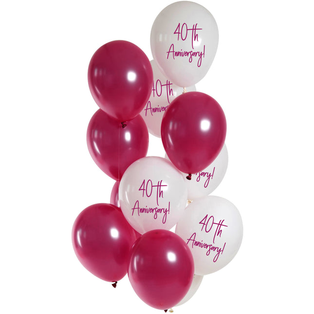 Palloncini rossi 40 anni 33cm 12pz