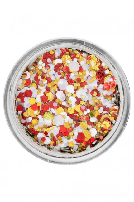 PXP Pressed Chunky Glitter Creme Rosso/Giallo/Bianco 10 ml