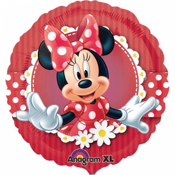 Palloncino ad elio Minnie Mouse a pallini 45 cm vuoto