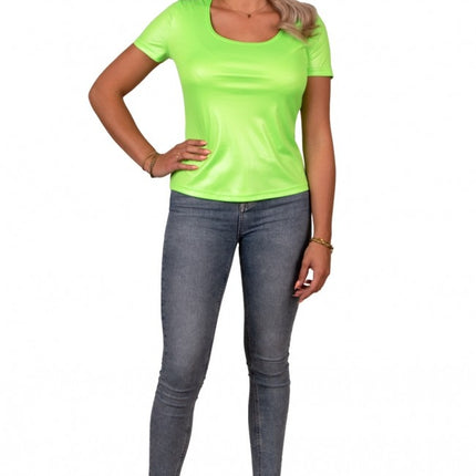 Maglietta da donna verde neon