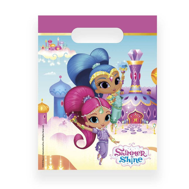 Sacchetti di condivisione Shimmer And Shine 23cm 6pz