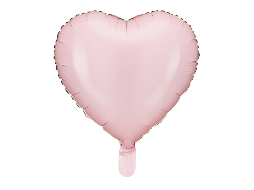 Palloncino ad elio rosa chiaro Cuore 45 cm