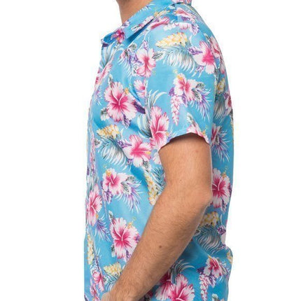 Camicia hawaiana blu