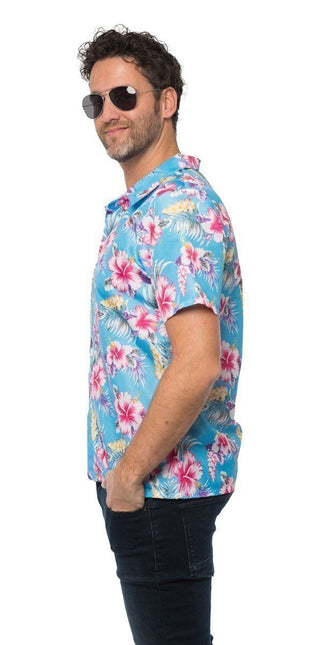 Camicia hawaiana blu