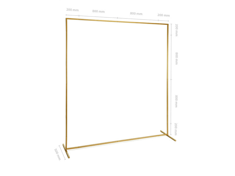 Cornice per fondale d'oro quadrata 2m