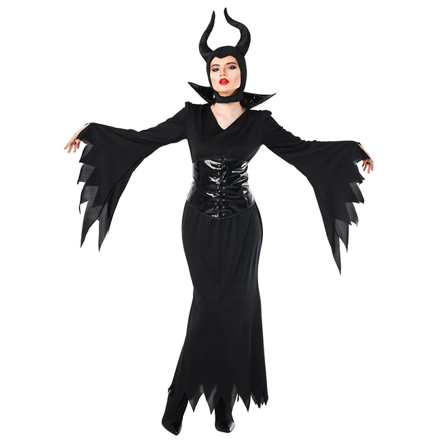 Costume di Halloween da strega nera da donna