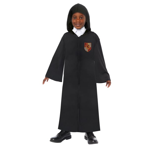 Costume da bambino Harry Potter con mantello con 4 distintivi