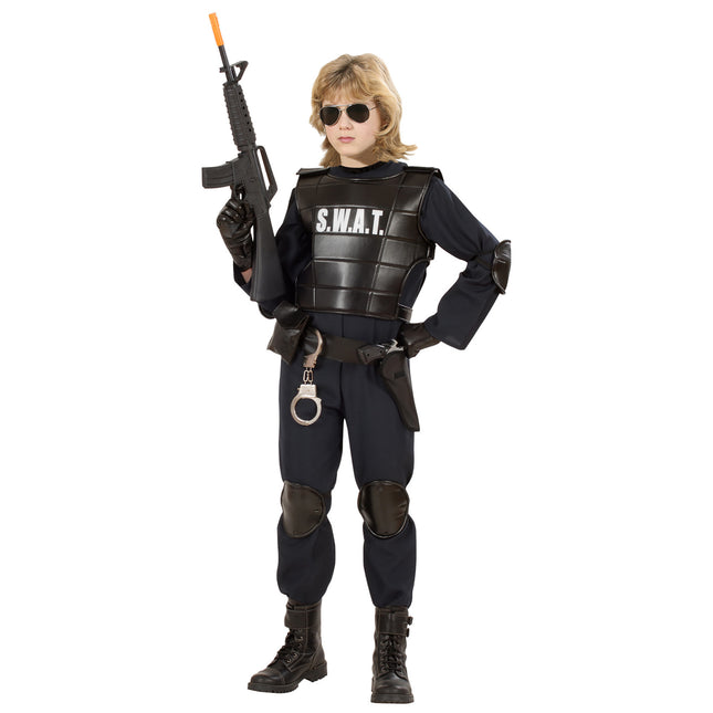 Costume da poliziotto ragazzo nero Swat