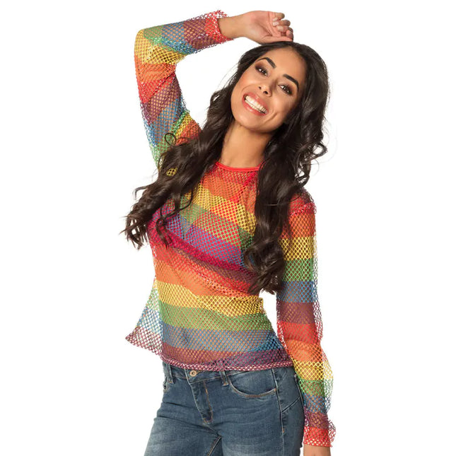 Top a rete Donna Rainbow