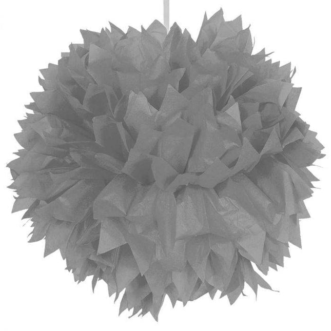 Pompon argento 30 cm