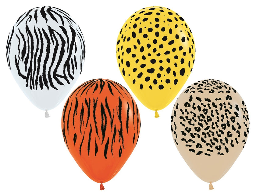 Palloncini Jungle Stripes Mix 30cm 25pz