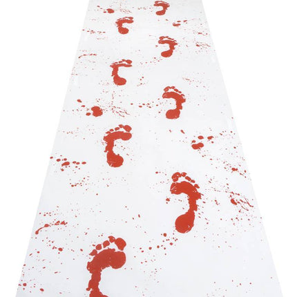 Runner di Halloween Bianco Sangue 60cm 4,5m