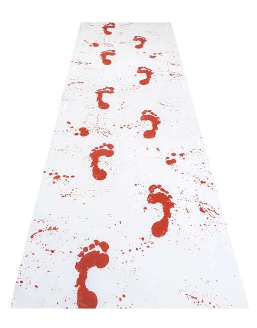 Runner di Halloween Bianco Sangue 60cm 4,5m