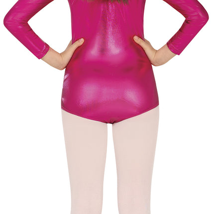 Leggingsuit Fuchsia Girl Metallic