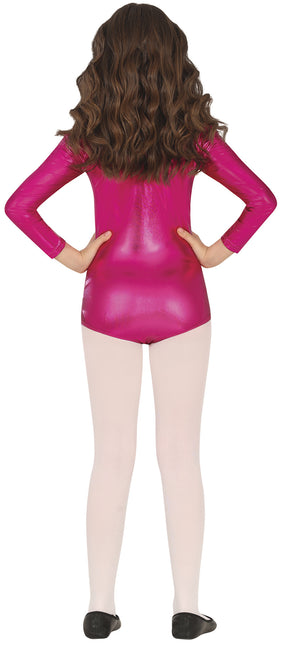 Leggingsuit Fuchsia Girl Metallic