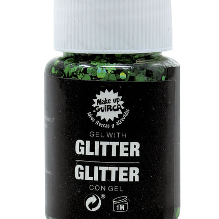 Gel glitterato verde scuro 20g