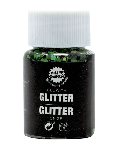 Gel glitterato verde scuro 20g