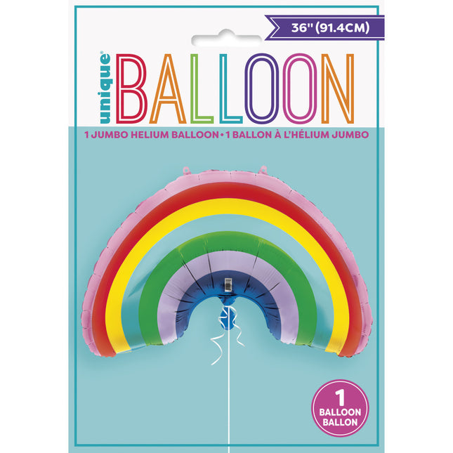 Palloncino ad elio Rainbow 91 cm vuoto