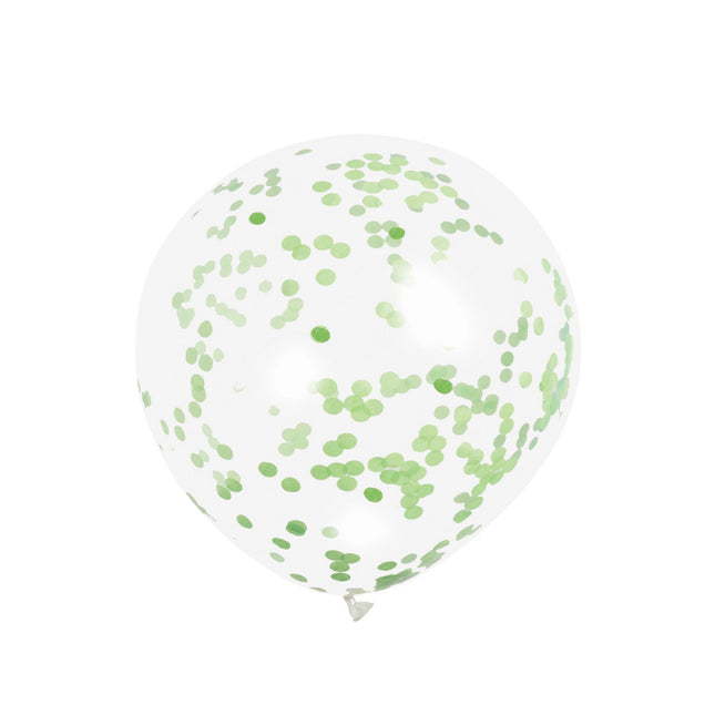 Palloncini Confertti Verde Lime 40cm 6 pezzi