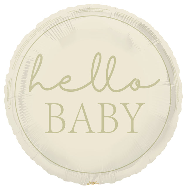 Palloncino a elio Hello Baby Nude 45 cm