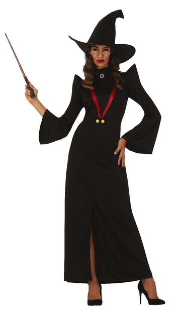 Costume da strega di Halloween da donna nero