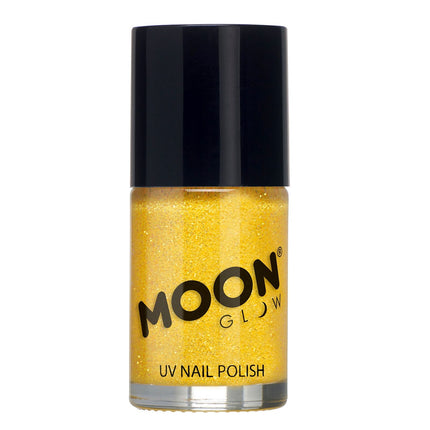 Moon Glow Neon UV Glitter Smalto per unghie giallo oro 14ml