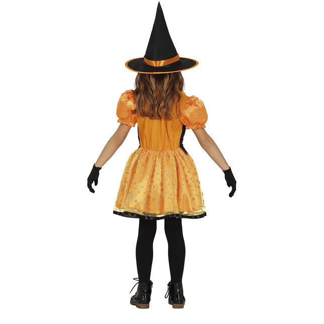 Costume di Halloween da strega ragazza Glitter