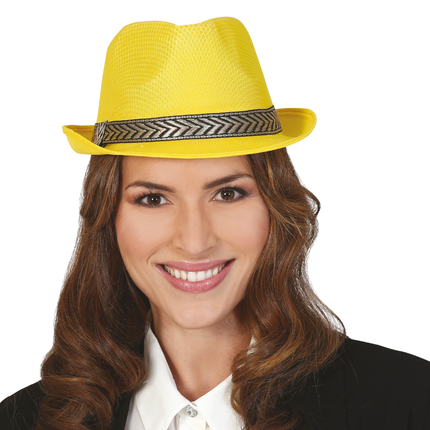 Cappello giallo da gangster