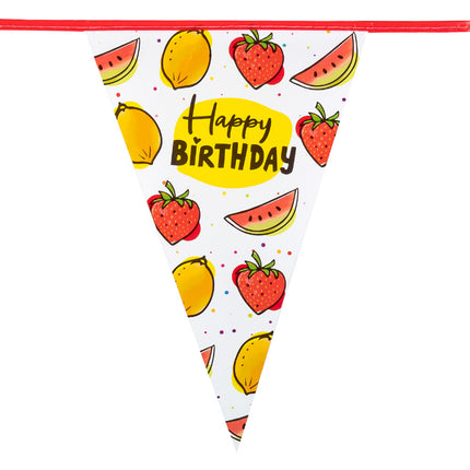 Ghirlanda di Buon Compleanno Frutta 6m