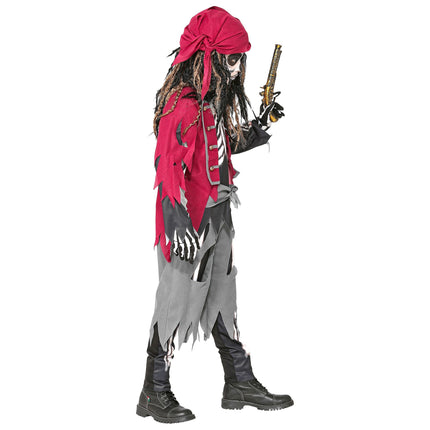 Costume di Halloween da ragazzo pirata 5 pezzi