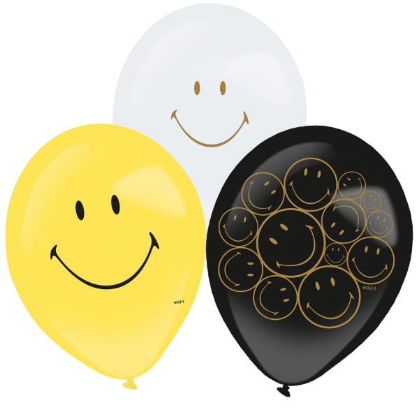 Palloncini colorati Smiley 69cm 6pz