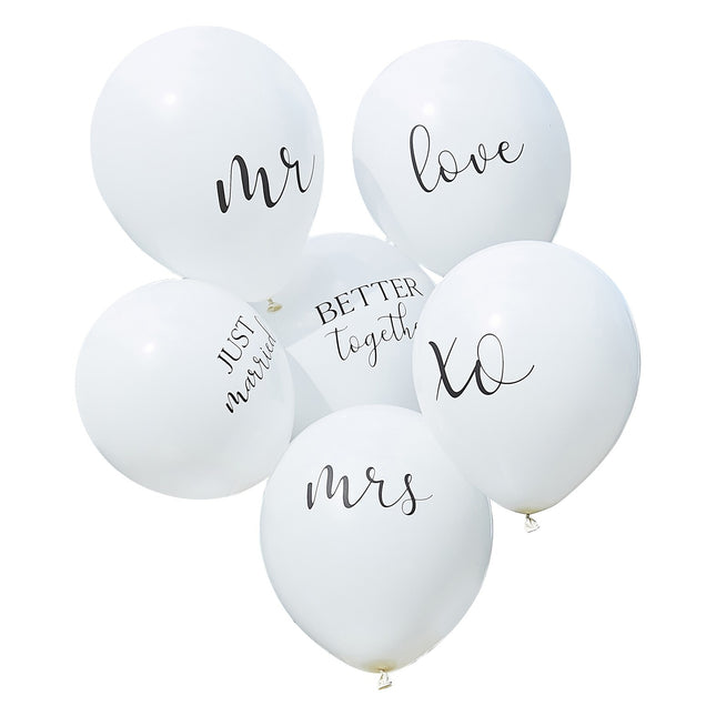 Palloncini matrimonio 30cm 6pz