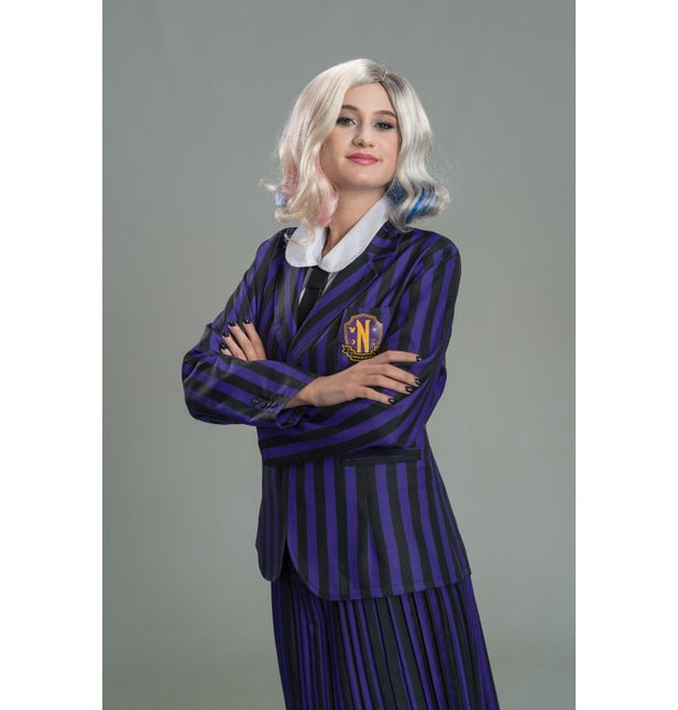 Costume Wednesday Uniforme scolastica nero/viola