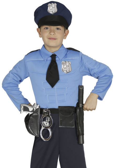 Set di costumi da poliziotto ragazzo 4 pezzi