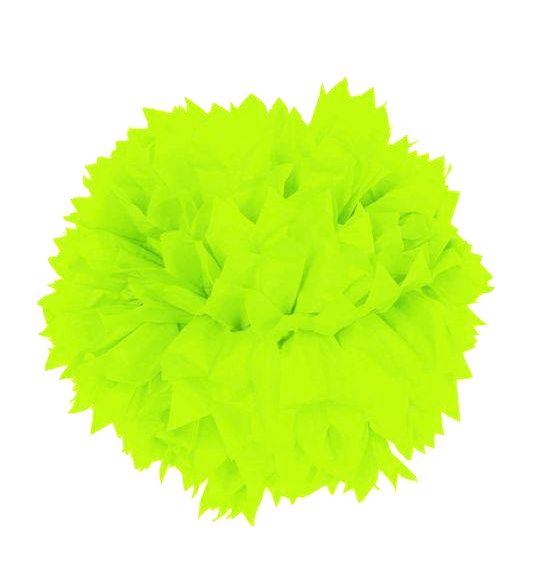 Pompon verde neon 30 cm