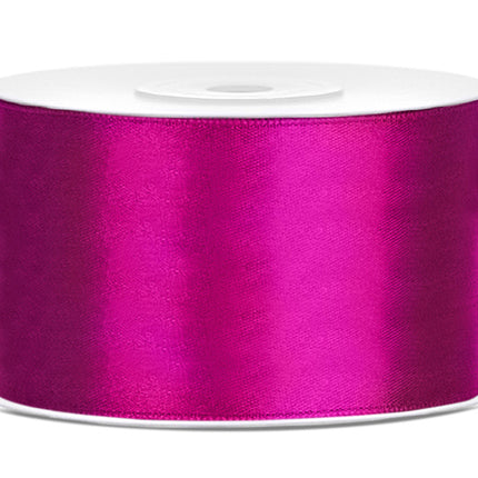 Nastro di raso fucsia scuro 38mm 25m