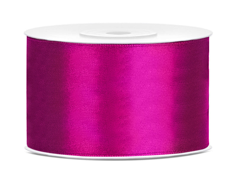 Nastro di raso fucsia scuro 38mm 25m