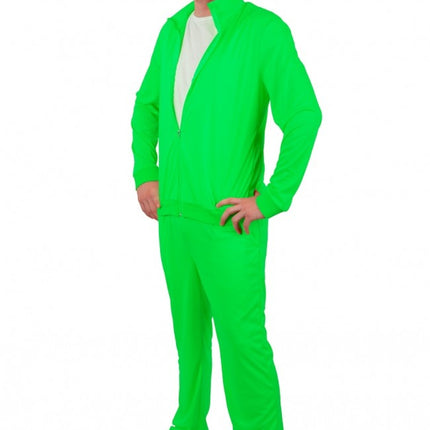 Tuta da ginnastica uomo verde neon