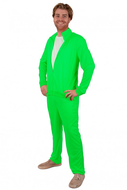 Tuta da ginnastica uomo verde neon