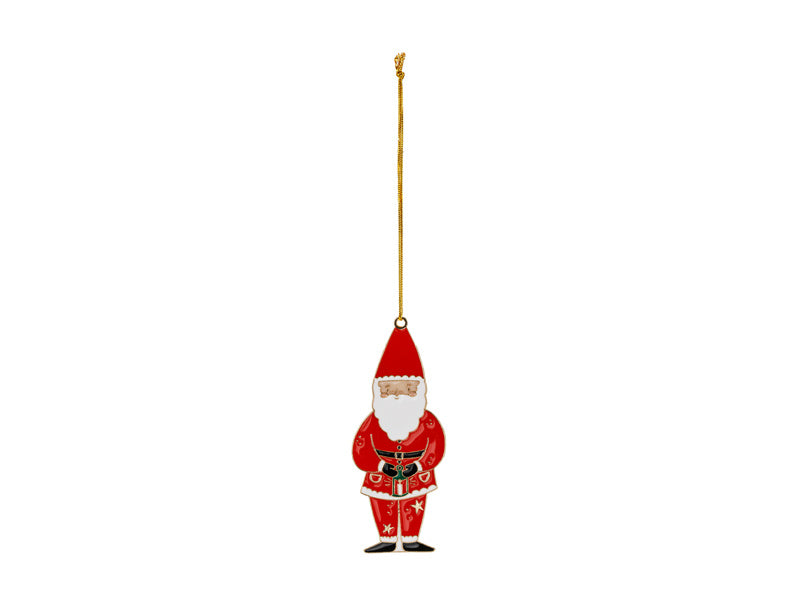 Decorazione appesa Babbo Natale 10cm