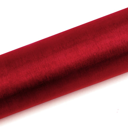 Tessuto Organza Rosso 16cm 9m