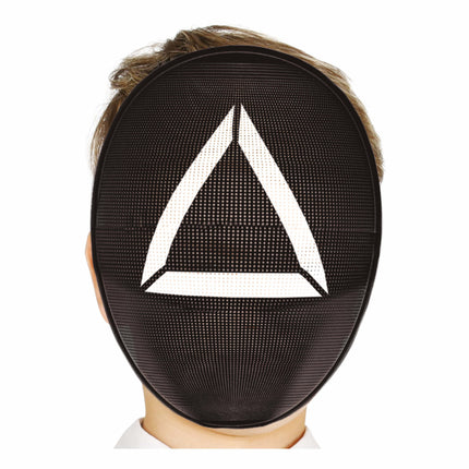 Maschera nera Triangolo bianco