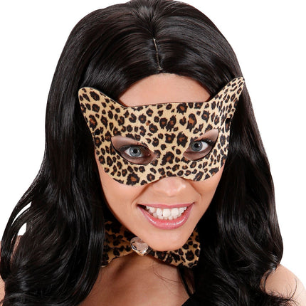 Maschera per occhi leopardata