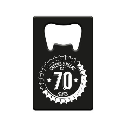 Apribottiglie 70 anni Cheers & Beers